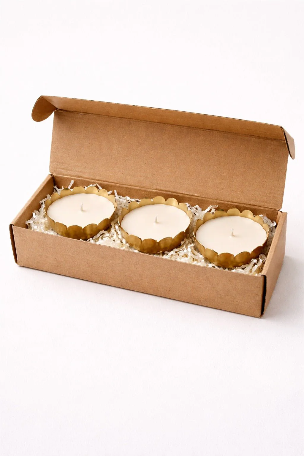 Set Of 3 Metallic Bowl Scented Candles | Home Fragrance - Image 5