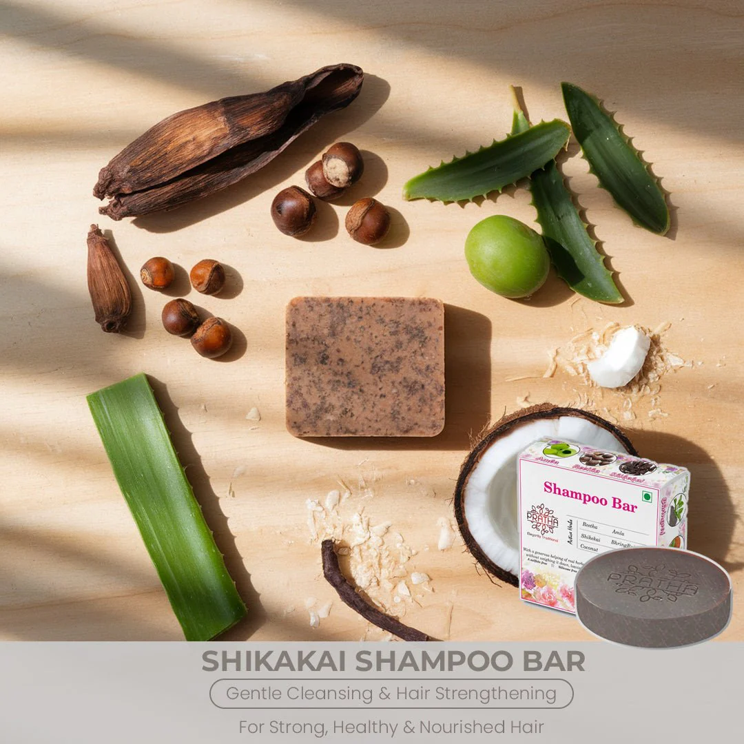 Shampoo Bar with Shikakai, Reetha, Amla, Bhringraj, Coconut & Hibiscus - Image 4
