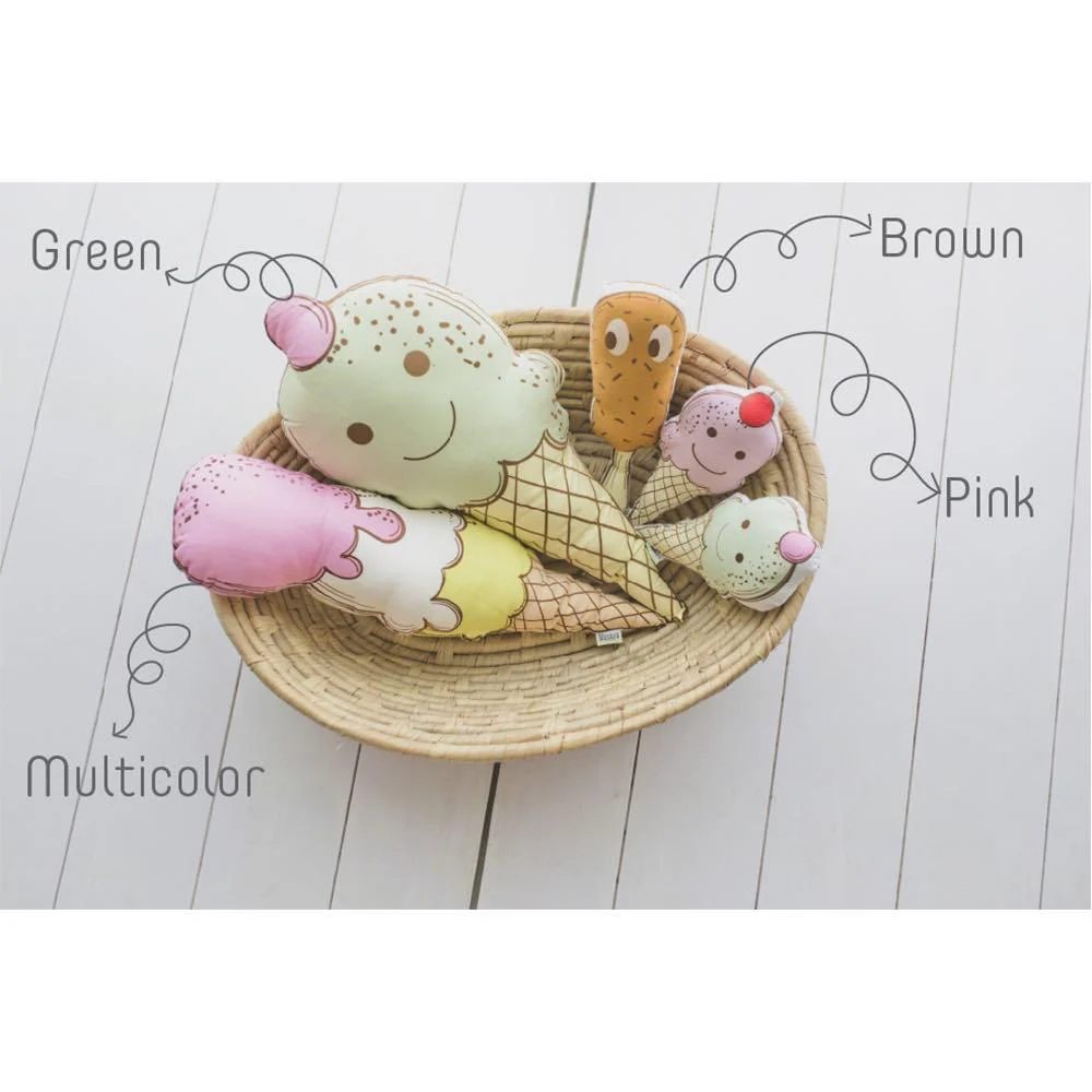 Shape Cushions - Ice Cream - Brown Big - Image 2