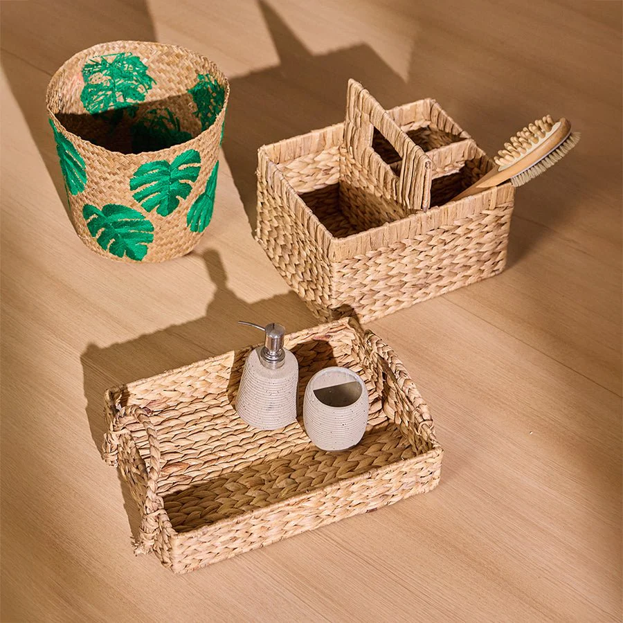 Multipurpose Storage Siana Leaf Green Basket - Image 2
