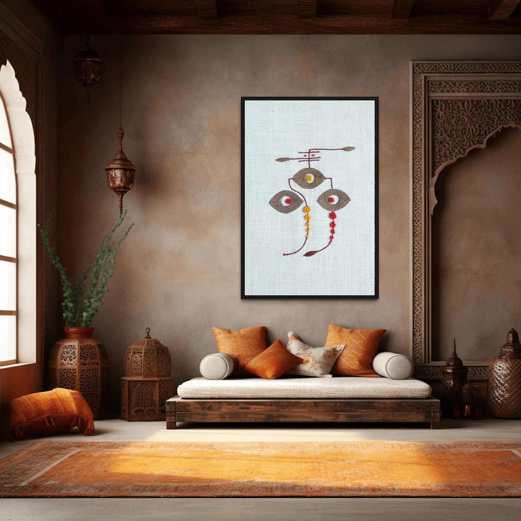 Siddhipriya Ganesh Wall Art – Bestower of Boons | 12x6 Inch
