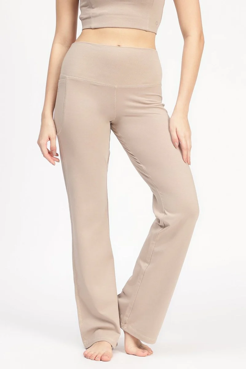 Sienna Flare Yoga Pants – Flattering Fit, Comfortable Natural Fabric - Image 2