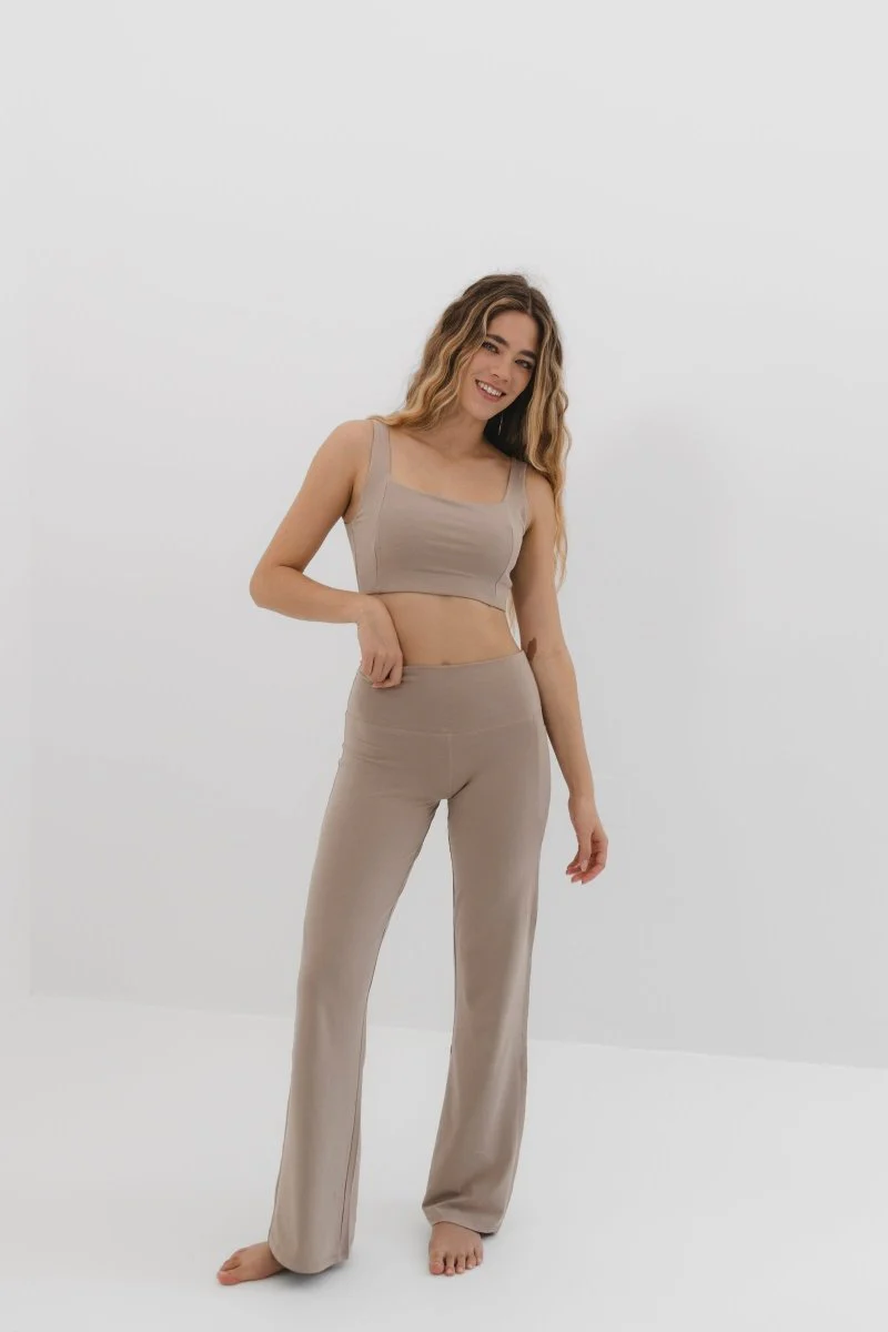 Sienna Flare Yoga Pants – Flattering Fit, Comfortable Natural Fabric - Image 4
