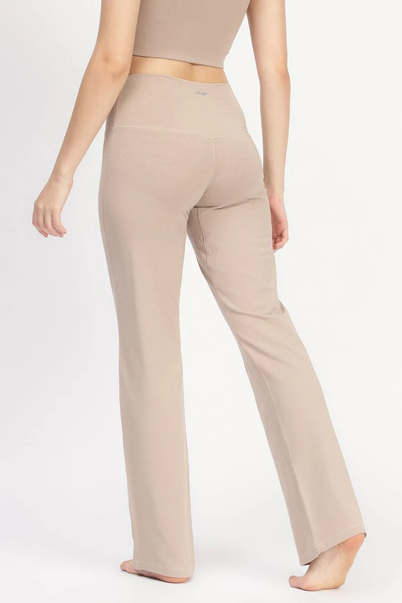 Sienna Yoga Co-ord Set in Beige – Comfortable Natural Fabric Outfit - Image 8