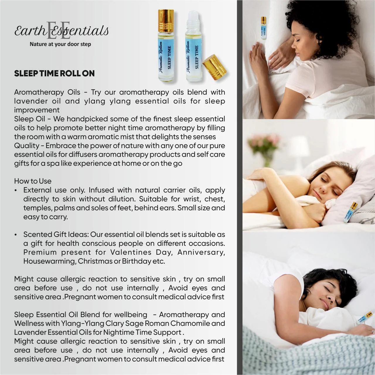 Sleep Time Essential Oil Blend – Aids in Restful & Deep Sleep - Image 2