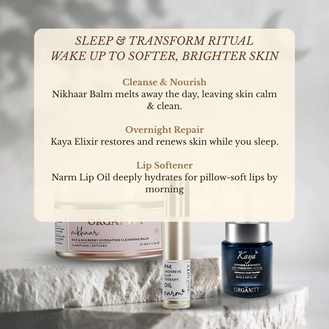 Night Repair Skincare Trio | Cleansing Balm + Serum + Under-Eye Oil - Image 5