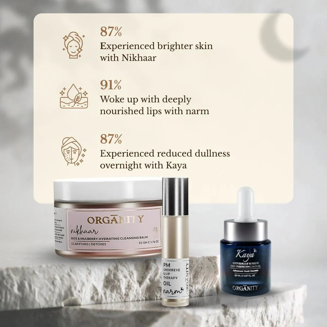 Night Repair Skincare Trio | Cleansing Balm + Serum + Under-Eye Oil - Image 6
