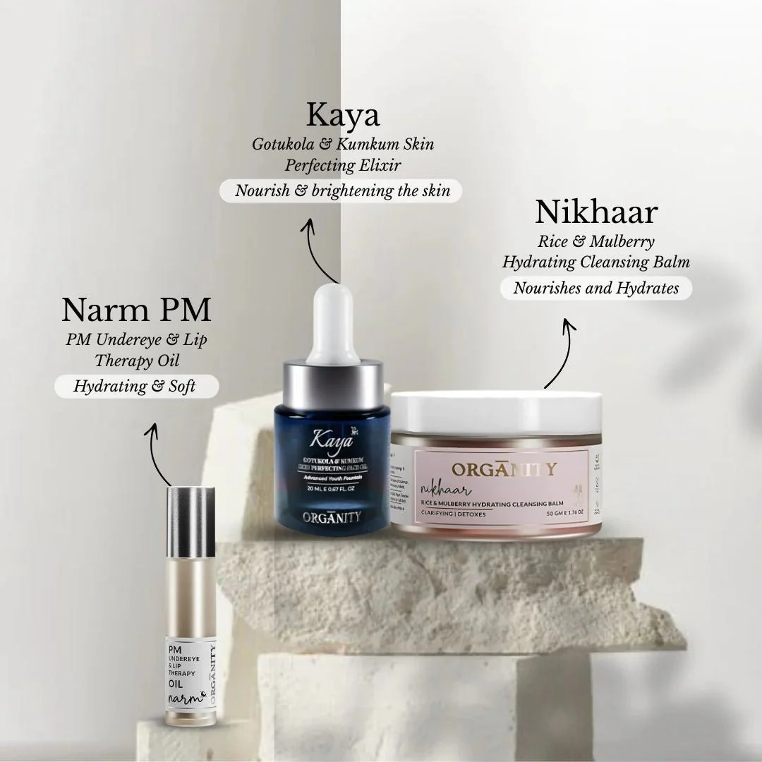 Night Repair Skincare Trio | Cleansing Balm + Serum + Under-Eye Oil - Image 7