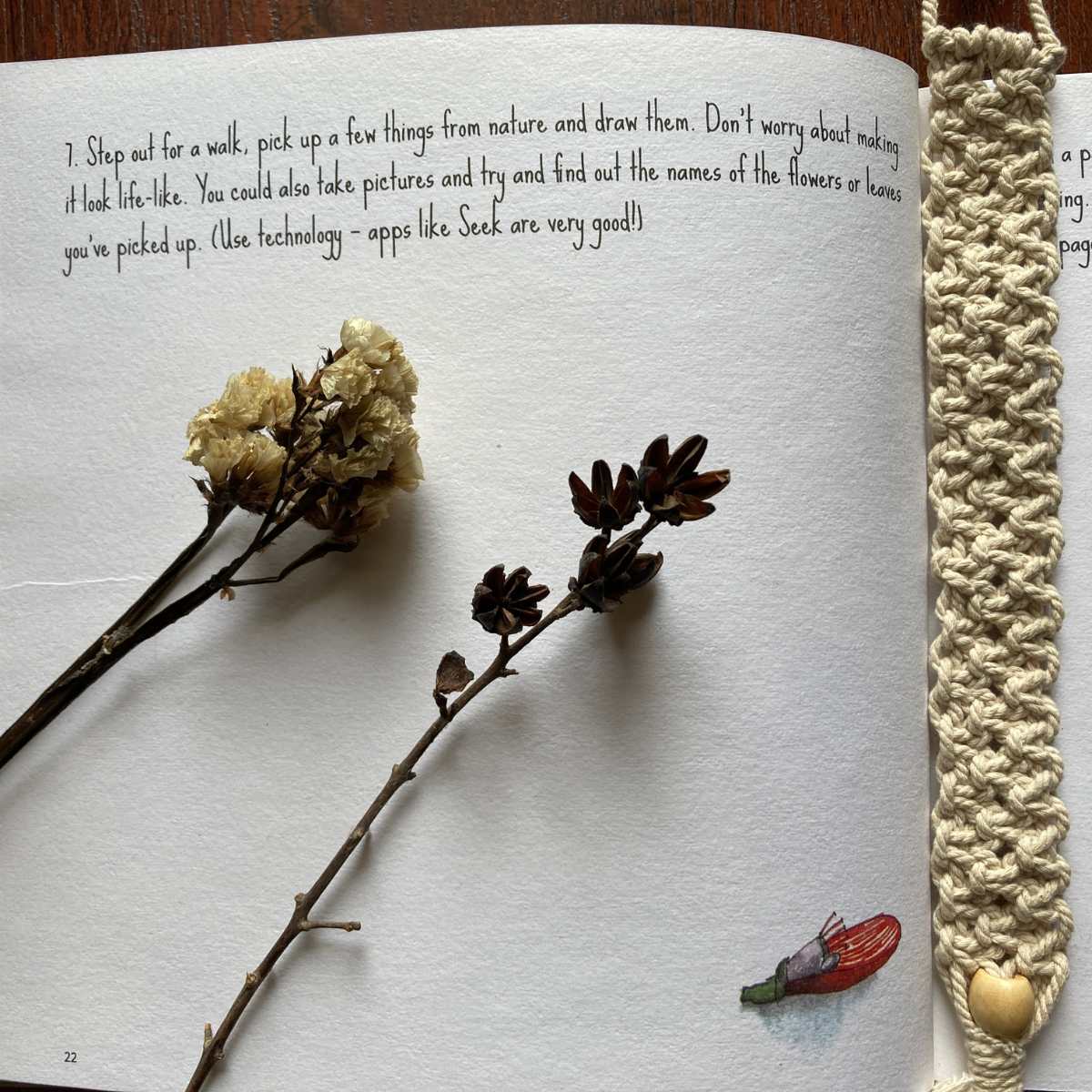 Slowing Down Art Journal made from textile waste | For mindfulness - Image 5