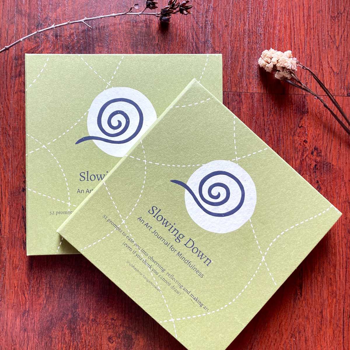 Slowing Down Art Journal made from textile waste | For mindfulness - Image 6