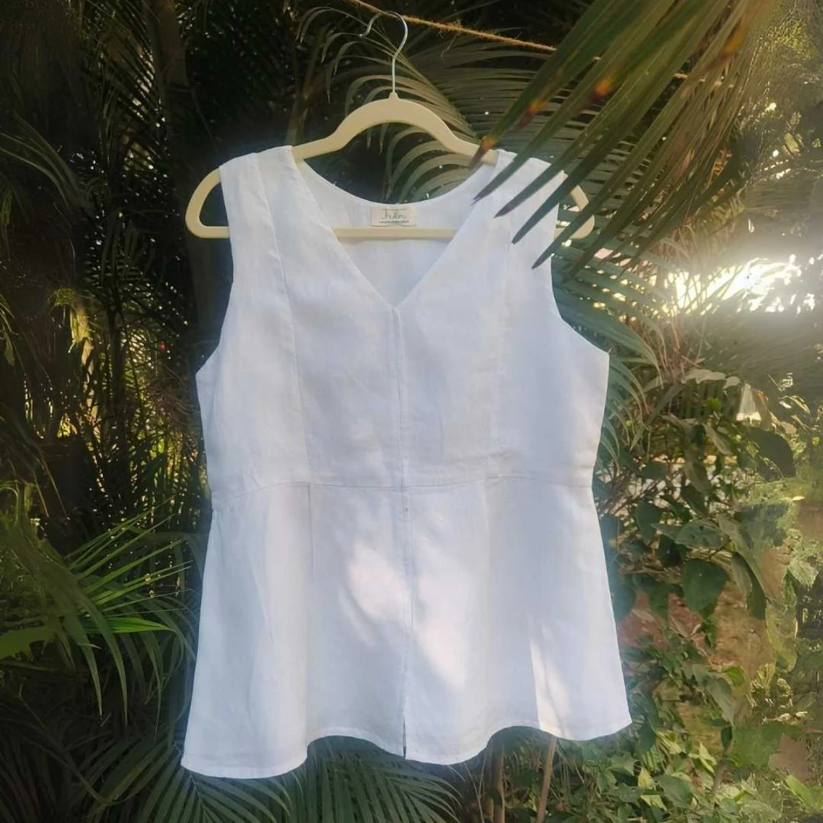 Snowe White Hemp Top - Image 2