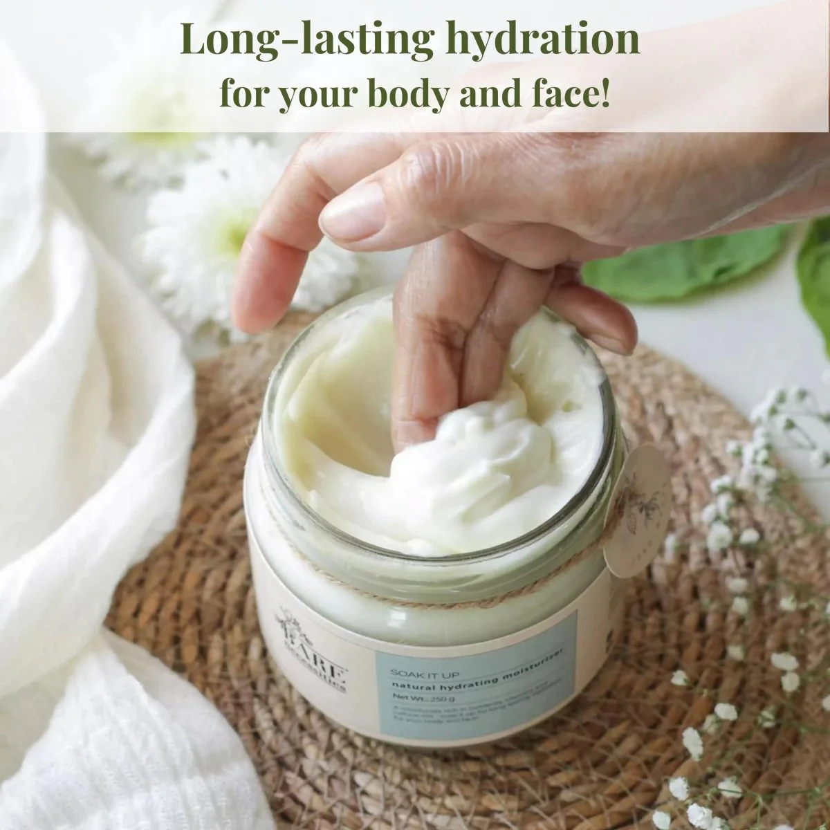 Soak It Up Hydrating Moisturiser | Lightweight Body Lotion - 250g - Image 6