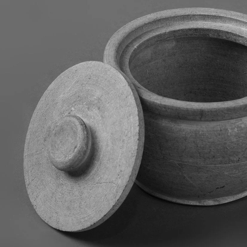 Soap Stone Handmade Traditional Curd Setter/ Storage Container - Image 2