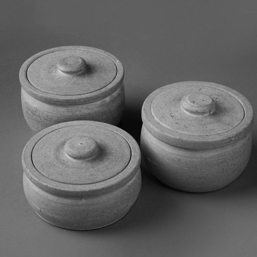 Soap Stone Handmade Traditional Curd Setter/ Storage Container - Image 4