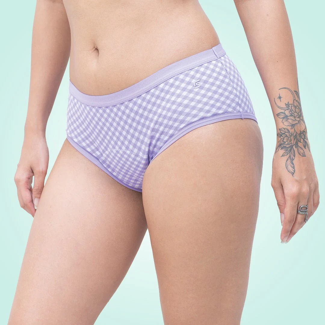 Organic Reusable/Washable/Leakproof/Absorbent Period Panty (Hipster) - Image 6