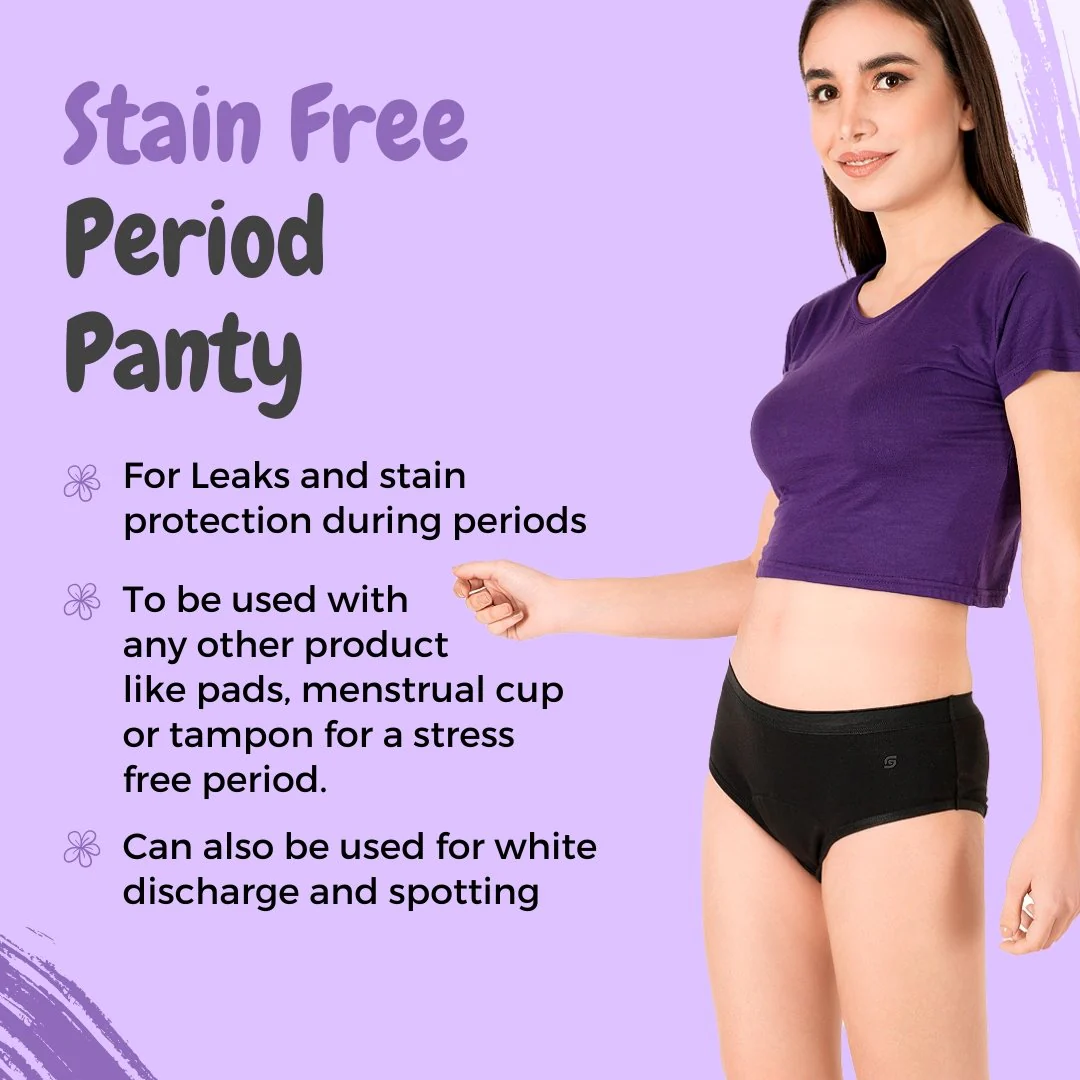 Organic Stain Free Period Panty (Hipster) - Image 5