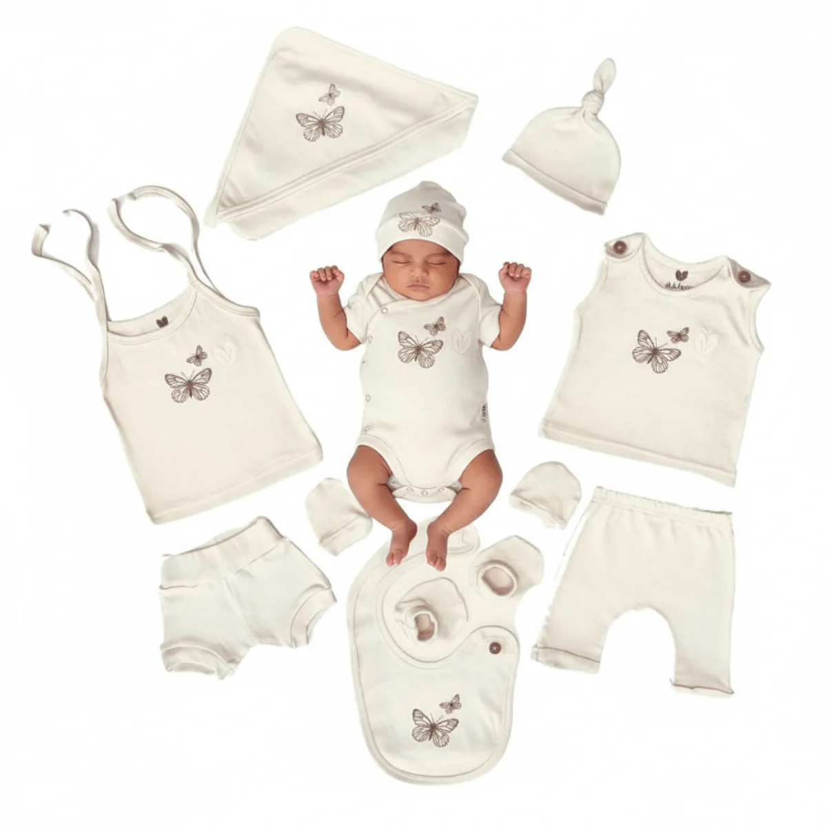 Soft Knitted Baby Wear Set of 10Pc – Comfortable Infant Clothing