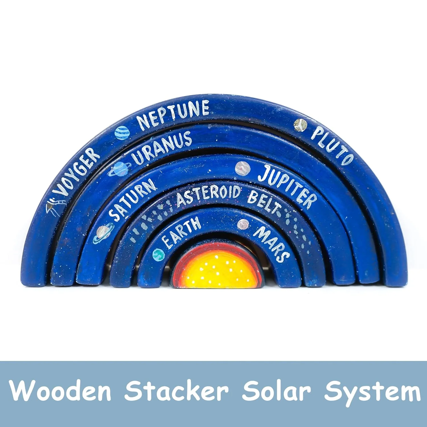 Solar System Wooden Stacker Toy - Image 7