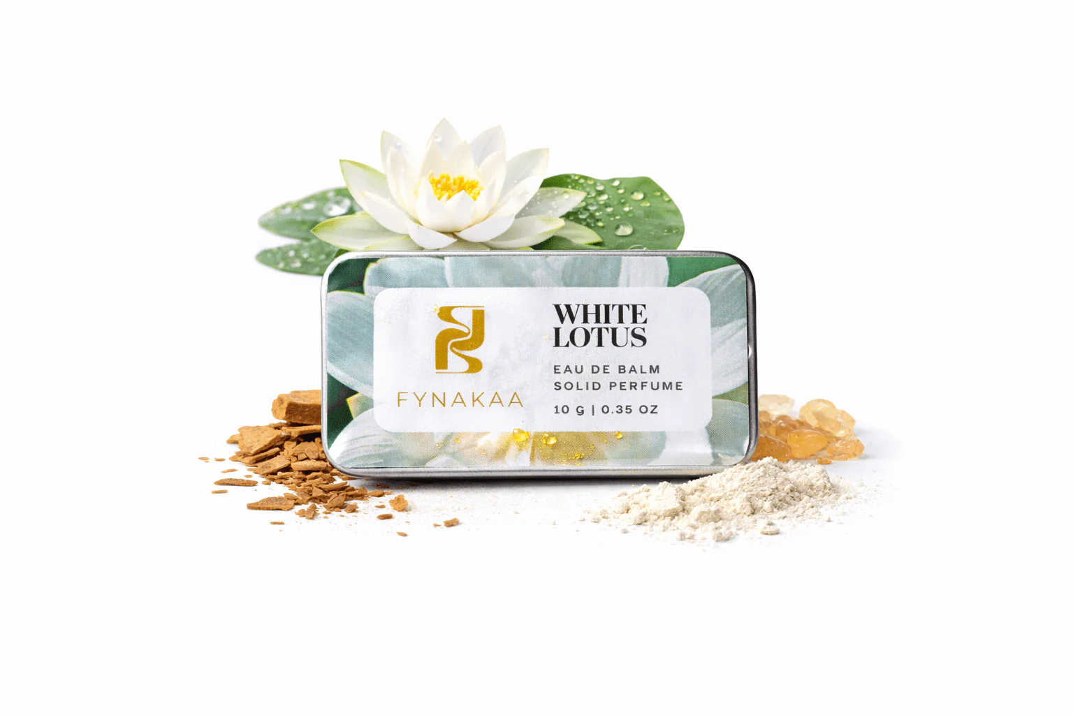 Solid Perfume White Lotus | Floral Alcohol-Free Long-Lasting Fragrance