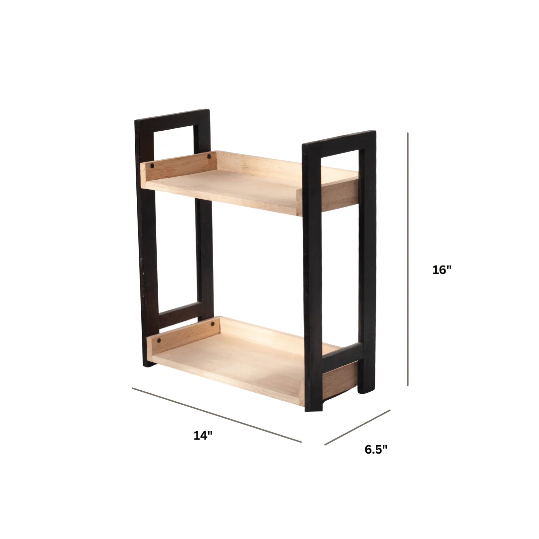 Solid Wood Bambi Kitchen Rustic Storage Organizer - Image 2