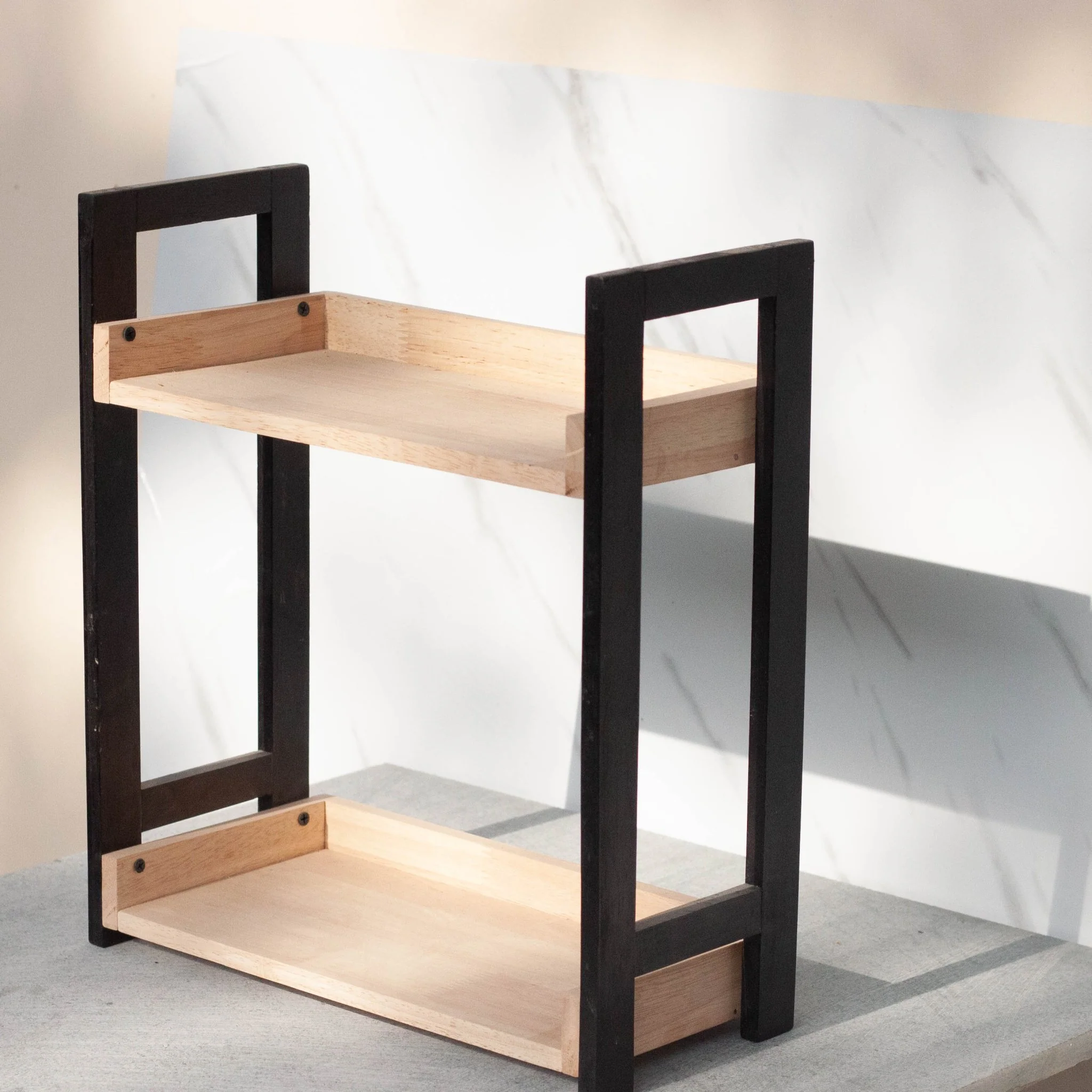 Solid Wood Bambi Kitchen Rustic Storage Organizer - Image 6