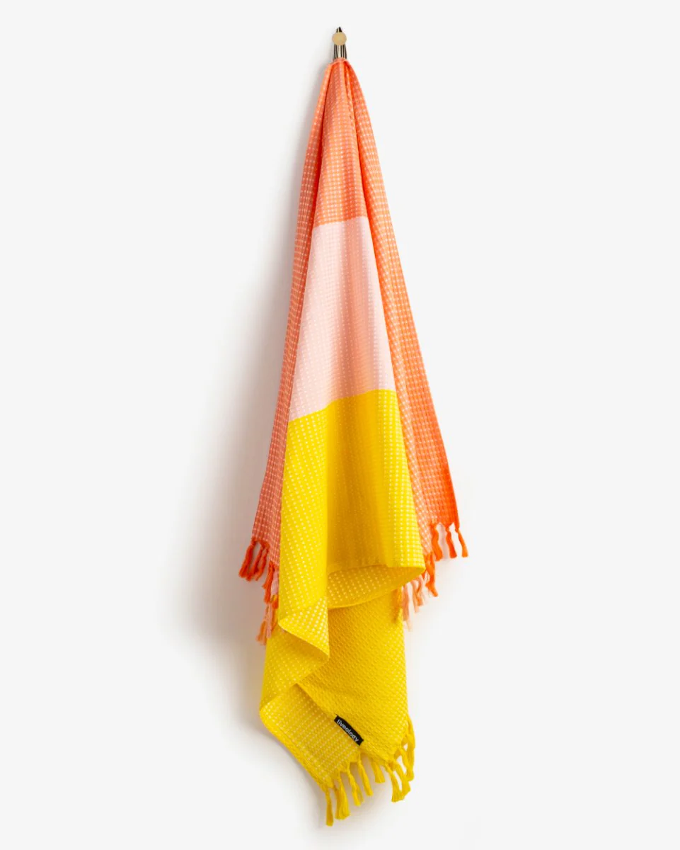 Sorbet Sunrise | Bamboo & cotton Blend Woven | Everyday Towels - Image 2