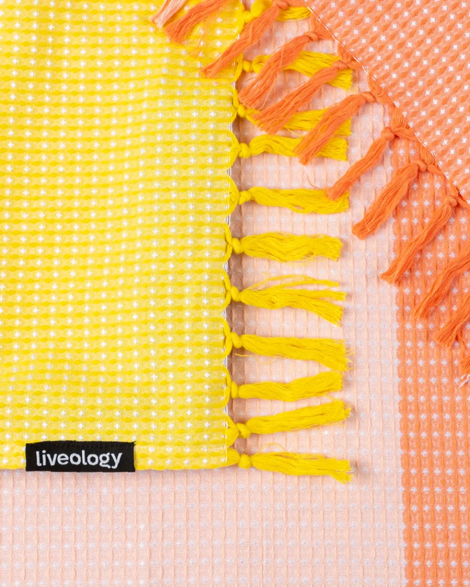 Sorbet Sunrise | Bamboo & cotton Blend Woven | Everyday Towels - Image 4