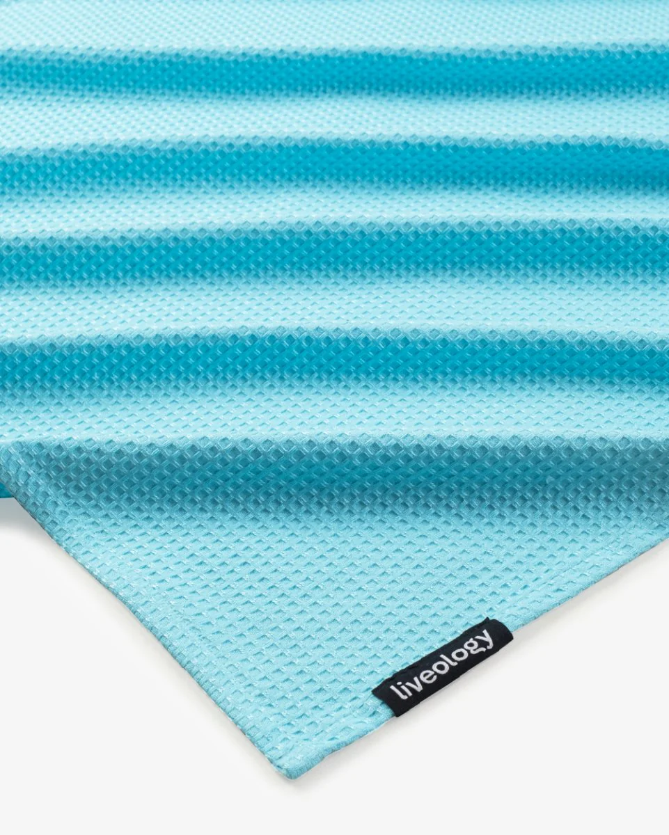 Bath, Hand & Face Towel | Sorrento Waffle Aqua- Set of 3 - Image 11