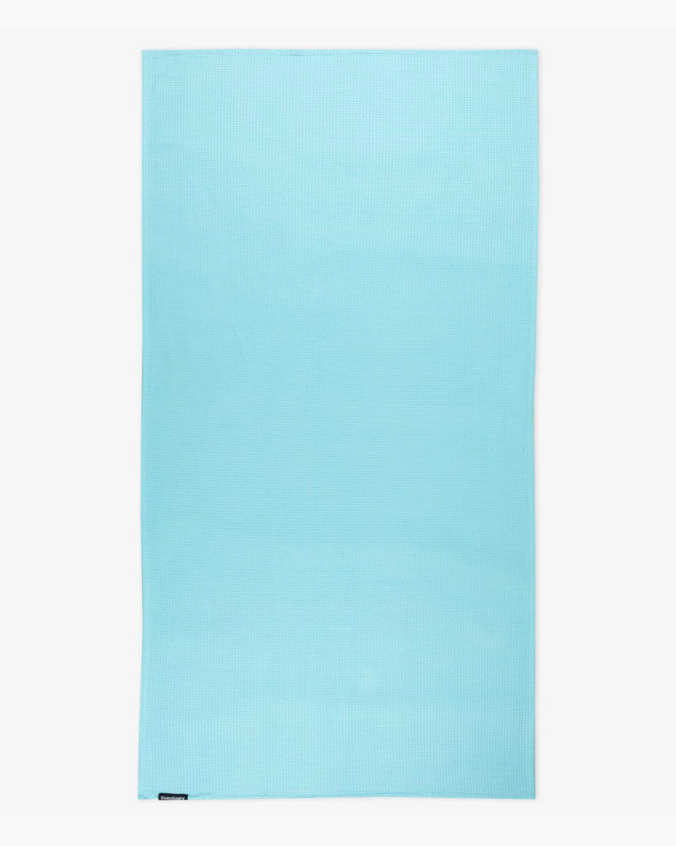 Bath, Hand & Face Towel | Sorrento Waffle Aqua- Set of 3 - Image 8