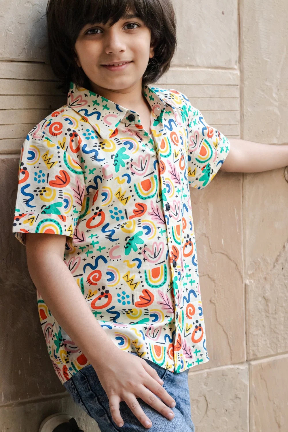 Soul Surfer Shirt I Bright & Playful Fun Print Cotton Shirt for Boys