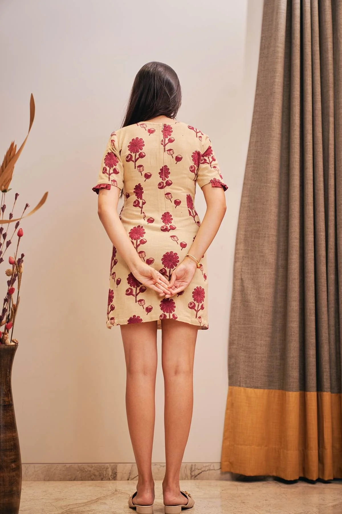 Soulful Pod Detachable Long Cotton and Hemp Dress - Image 8