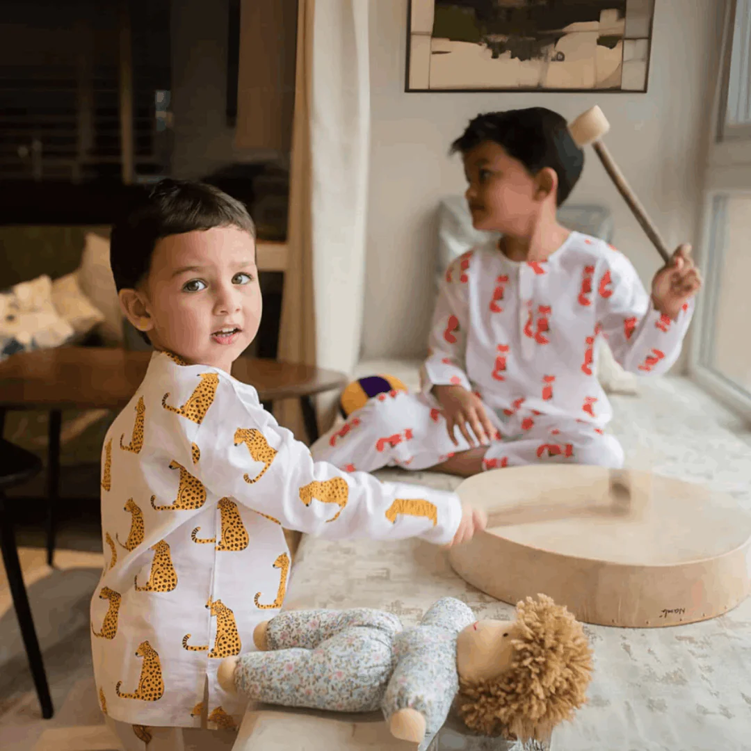 Spotty Leopard- Unisex Kids Cotton Nightwear - Image 3