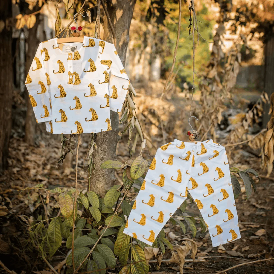 Spotty Leopard- Unisex Kids Cotton Nightwear - Image 5