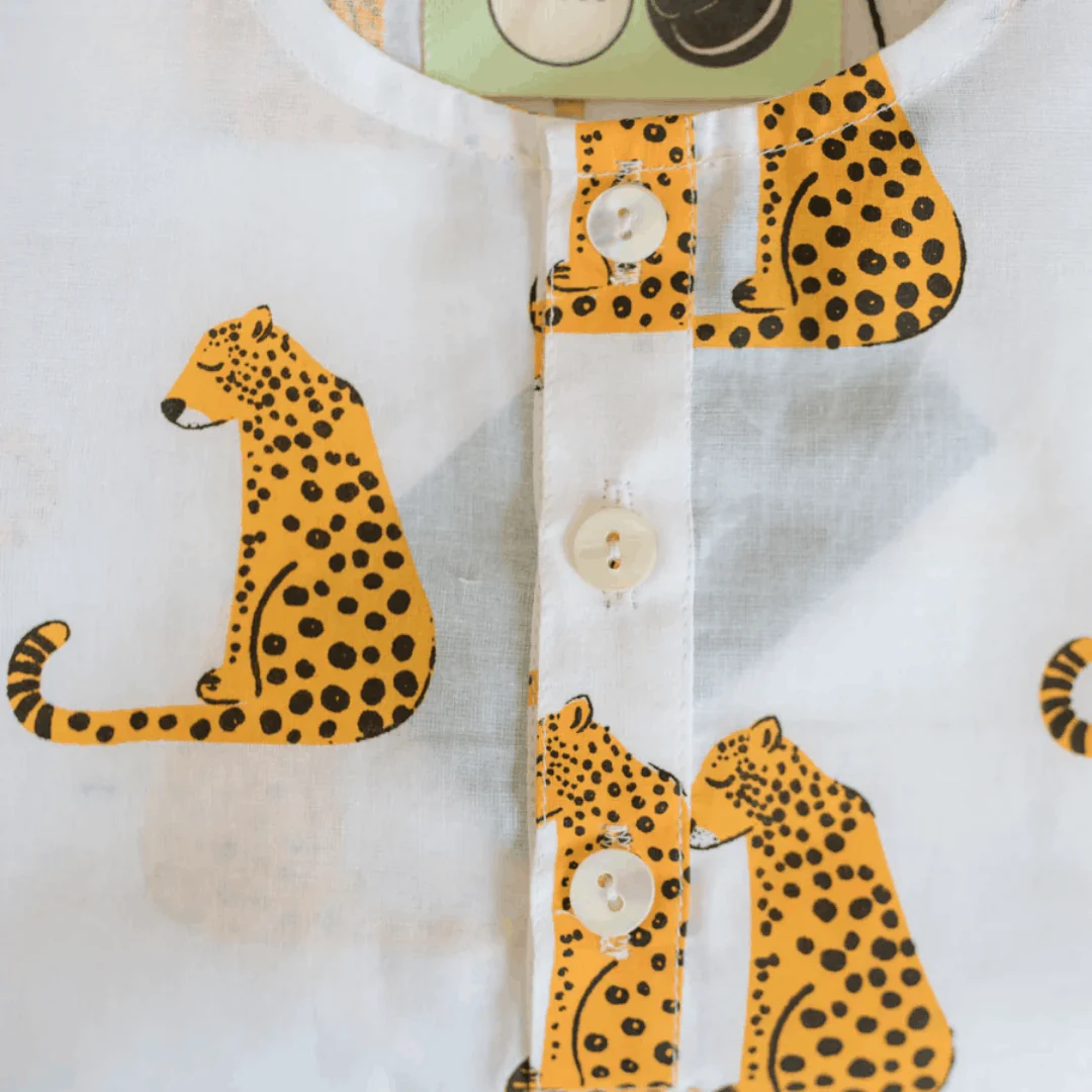 Spotty Leopard- Unisex Kids Cotton Nightwear - Image 7