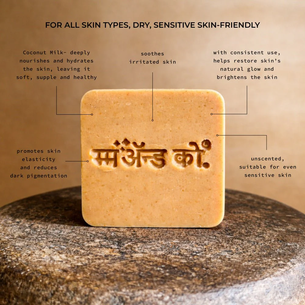 Srigandha Sandalwood Coconut Milk Cold Process Soap - Image 2