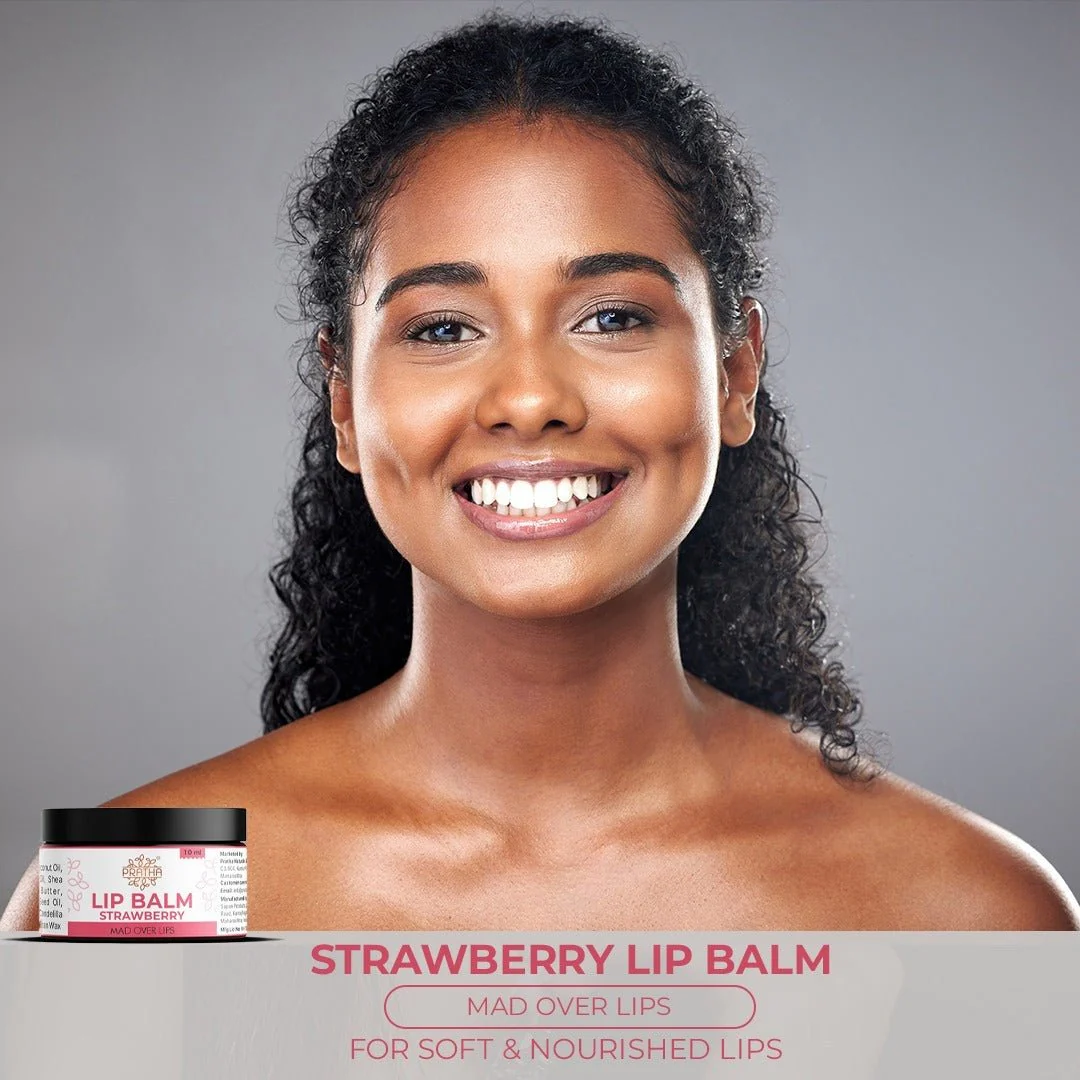 Strawberry Lip Balm | Hydrating & Soft Lips - Image 3