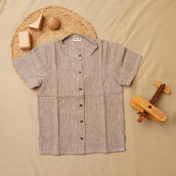 Boys' Shirt in Stripe | Khadi Shirt