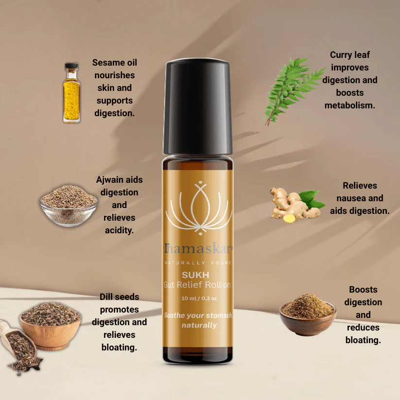 Sukh Gut Relief Roll On | Ayurvedic Digestive Support - Image 3