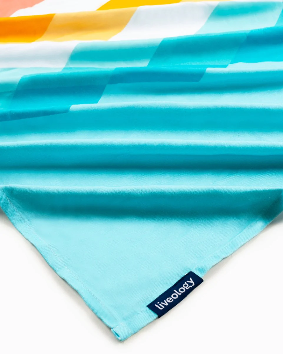 Bamboo & Cotton Blend Printed Beach Towels | Summer Days - Image 3
