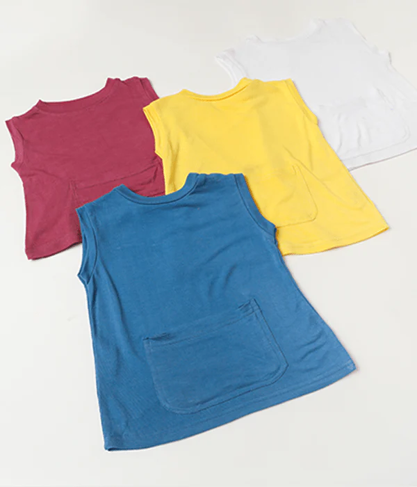Herb Dyed Summer Pocket Tee For Babies | Soft & Breathable - Image 4