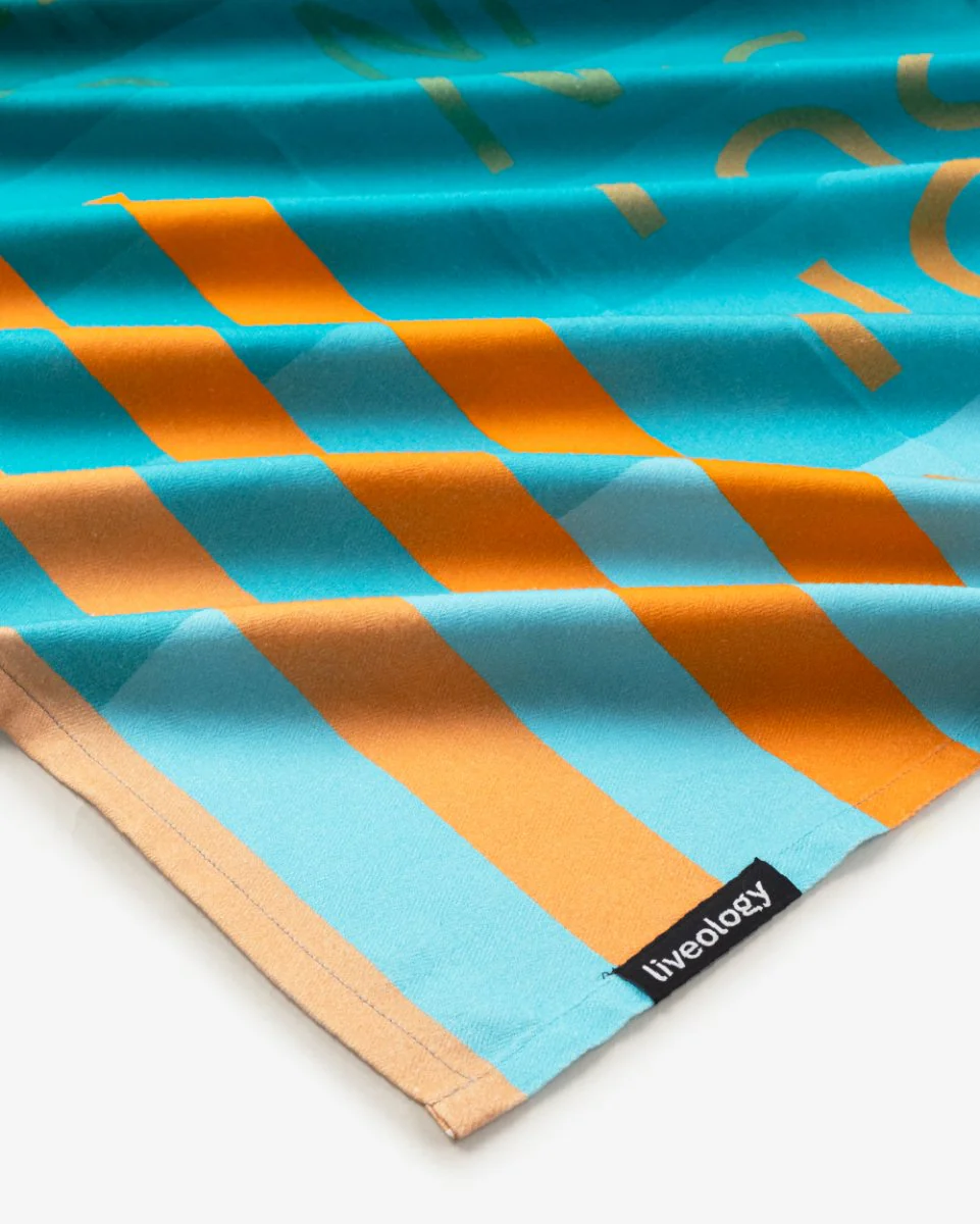 Bamboo & Cotton Blend Printed Bath Towel | Sun Kissed - Image 3