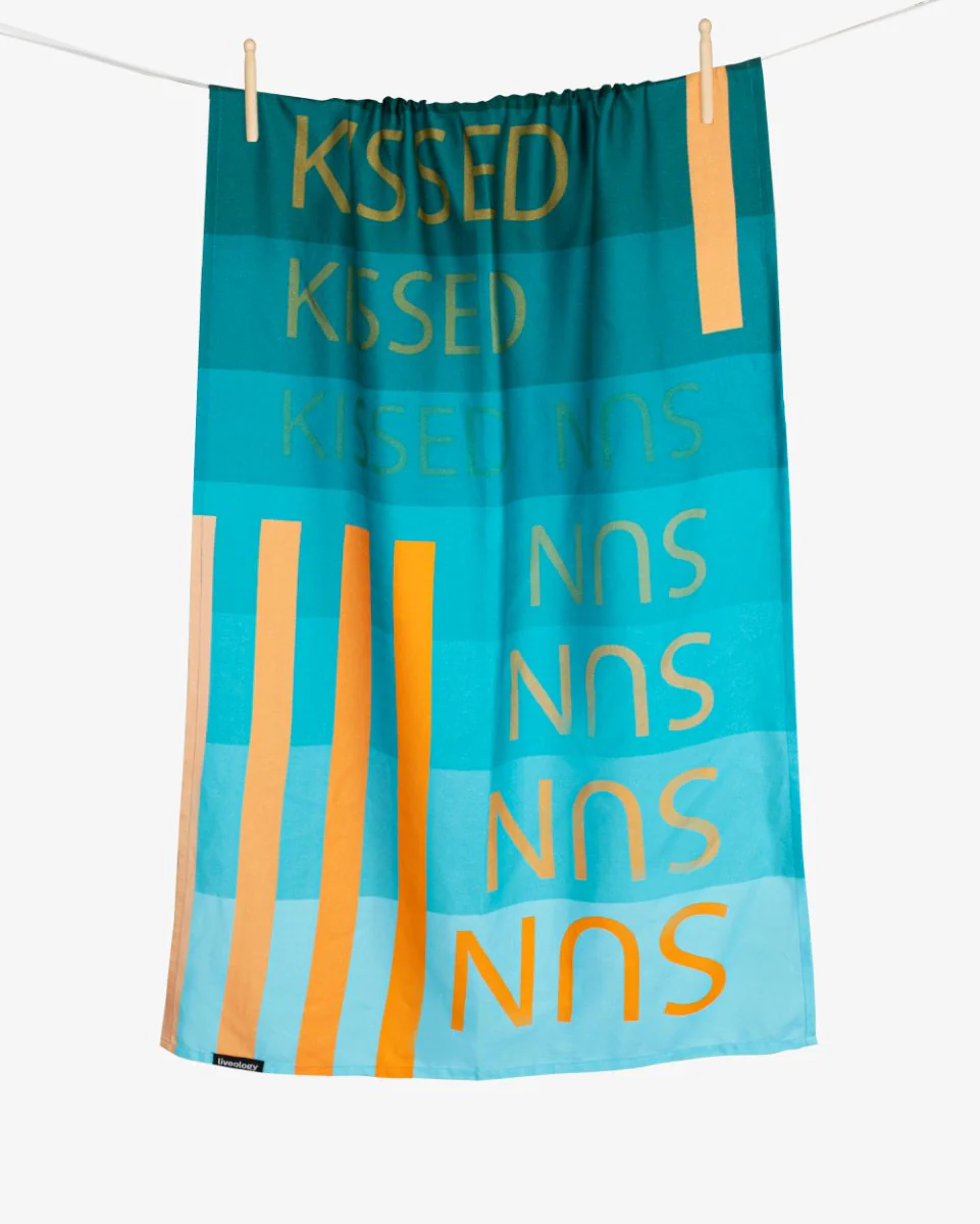 Bamboo & Cotton Blend Printed Bath Towel | Sun Kissed - Image 6