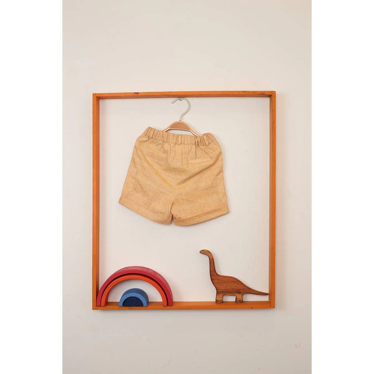 Sunbeam Shorts | Khaki Cotton Shorts for Babies