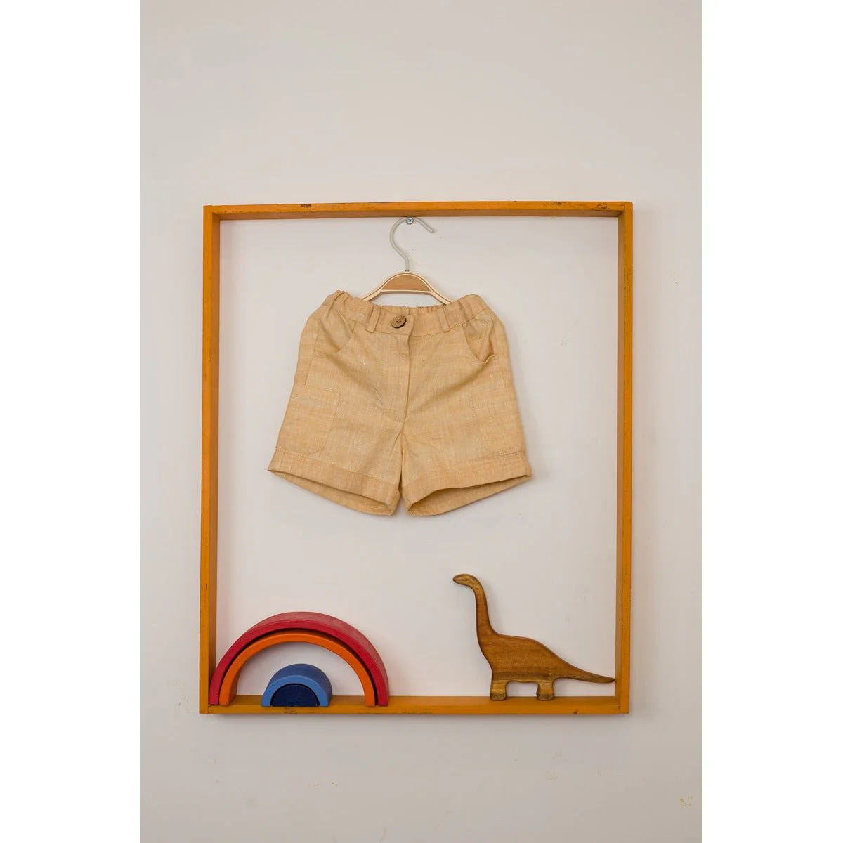 Sunbeam Shorts | Khaki Cotton Shorts for Babies - Image 5