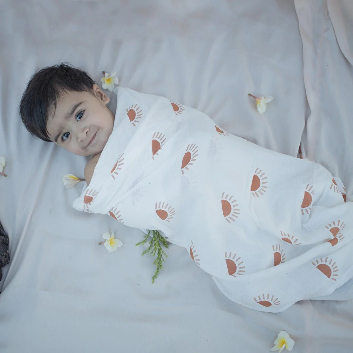 Sunburst Organic Baby Swaddle – Little Cocoon Wrap