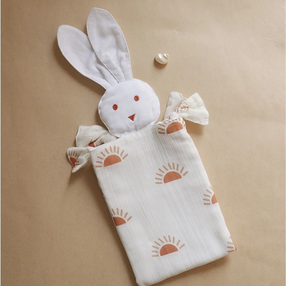 Sunburst Organic Snuggle-Bunny Lovey Toy – Baby Comfort Essential