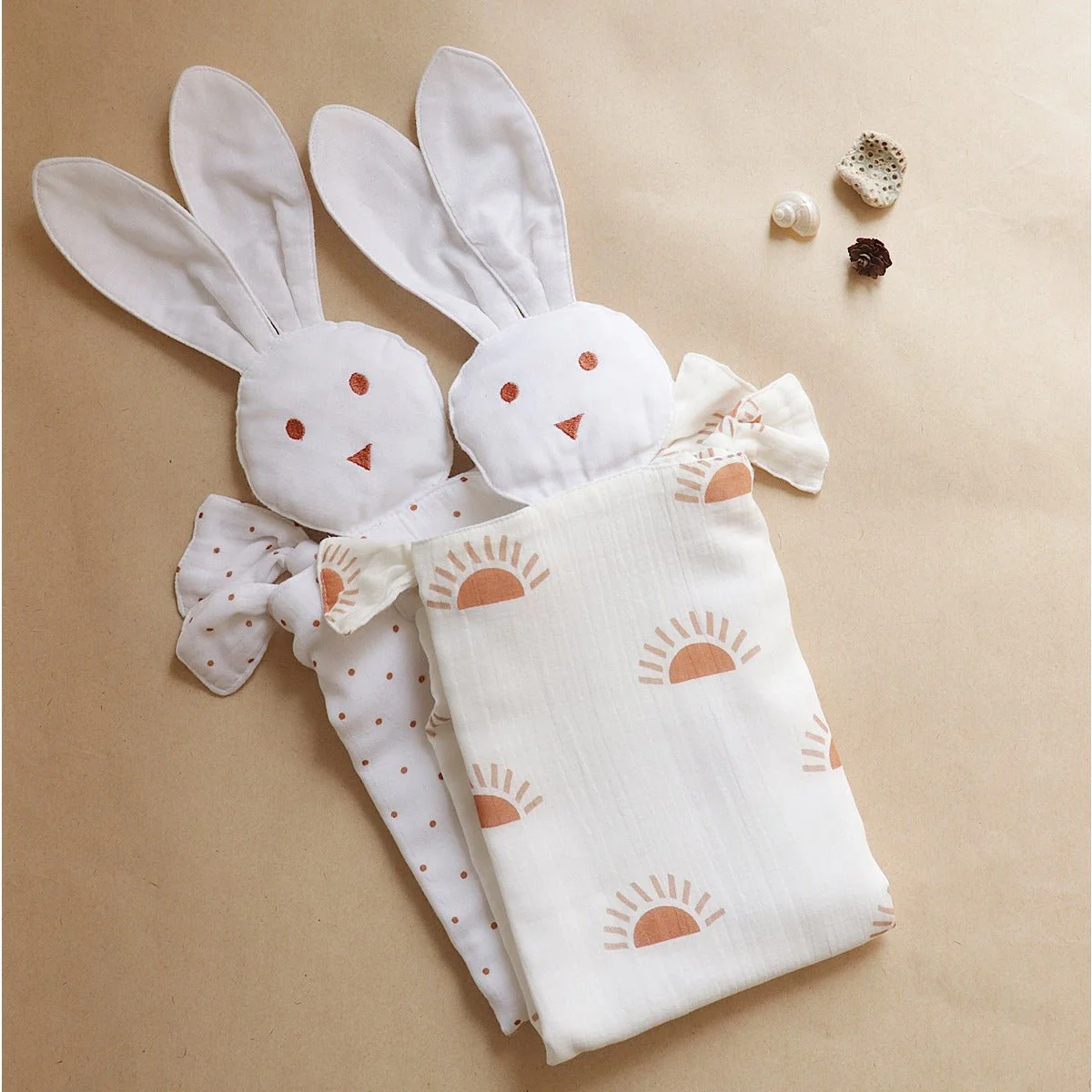 Sunburst Organic Snuggle-Bunny Lovey Toy – Baby Comfort Essential - Image 4