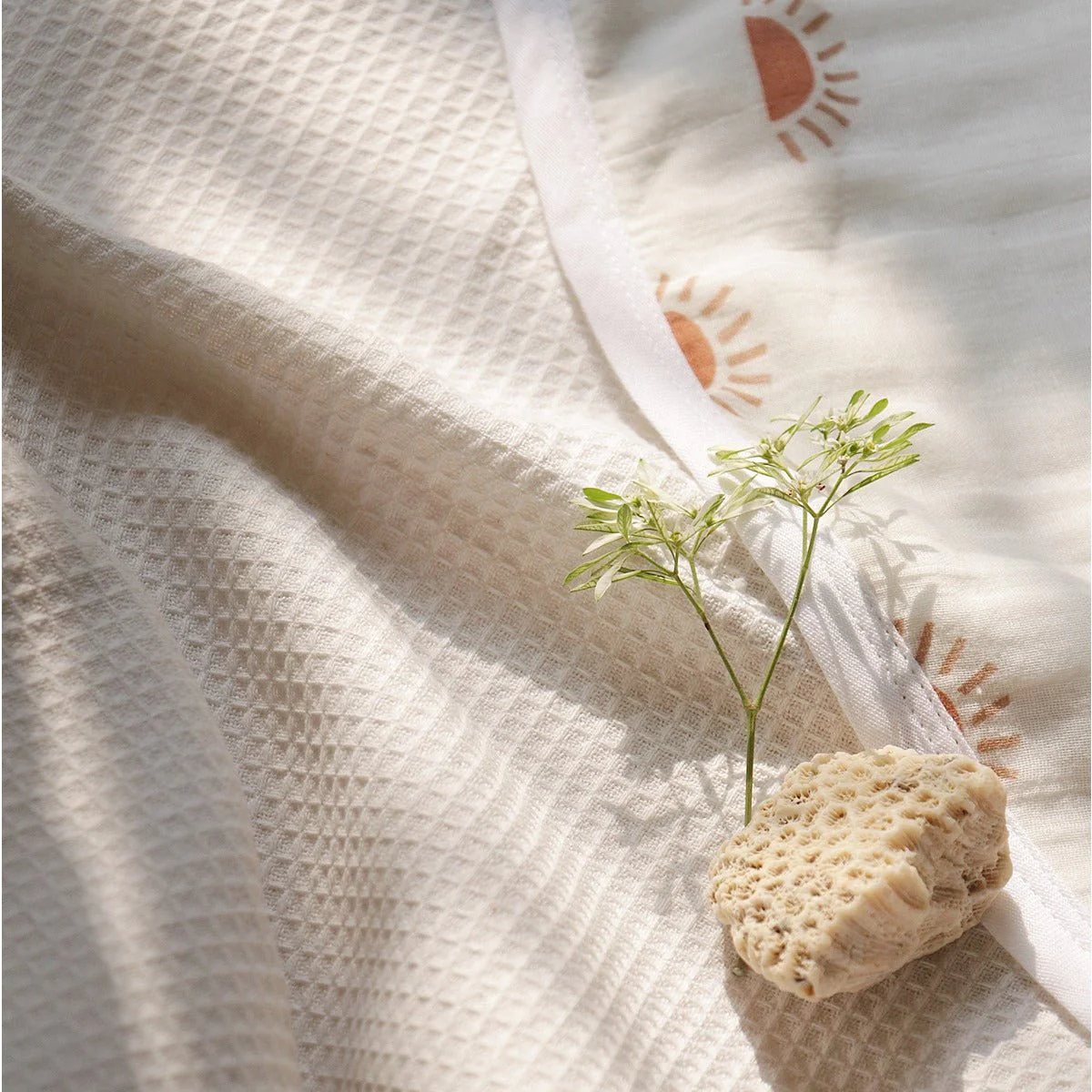 Sunburst Peek-a-boo Hooded Towel – Organic Cotton Bath Wrap - Image 4