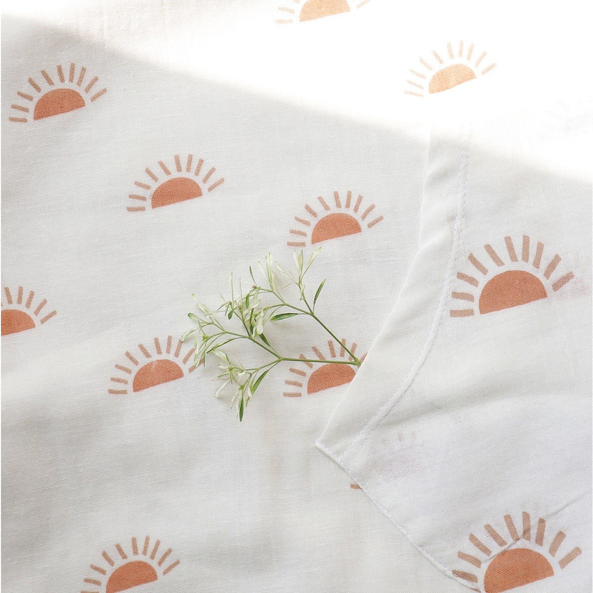 Sunburst Poncho Style Baby Bath Towel – Organic Cotton - Image 2