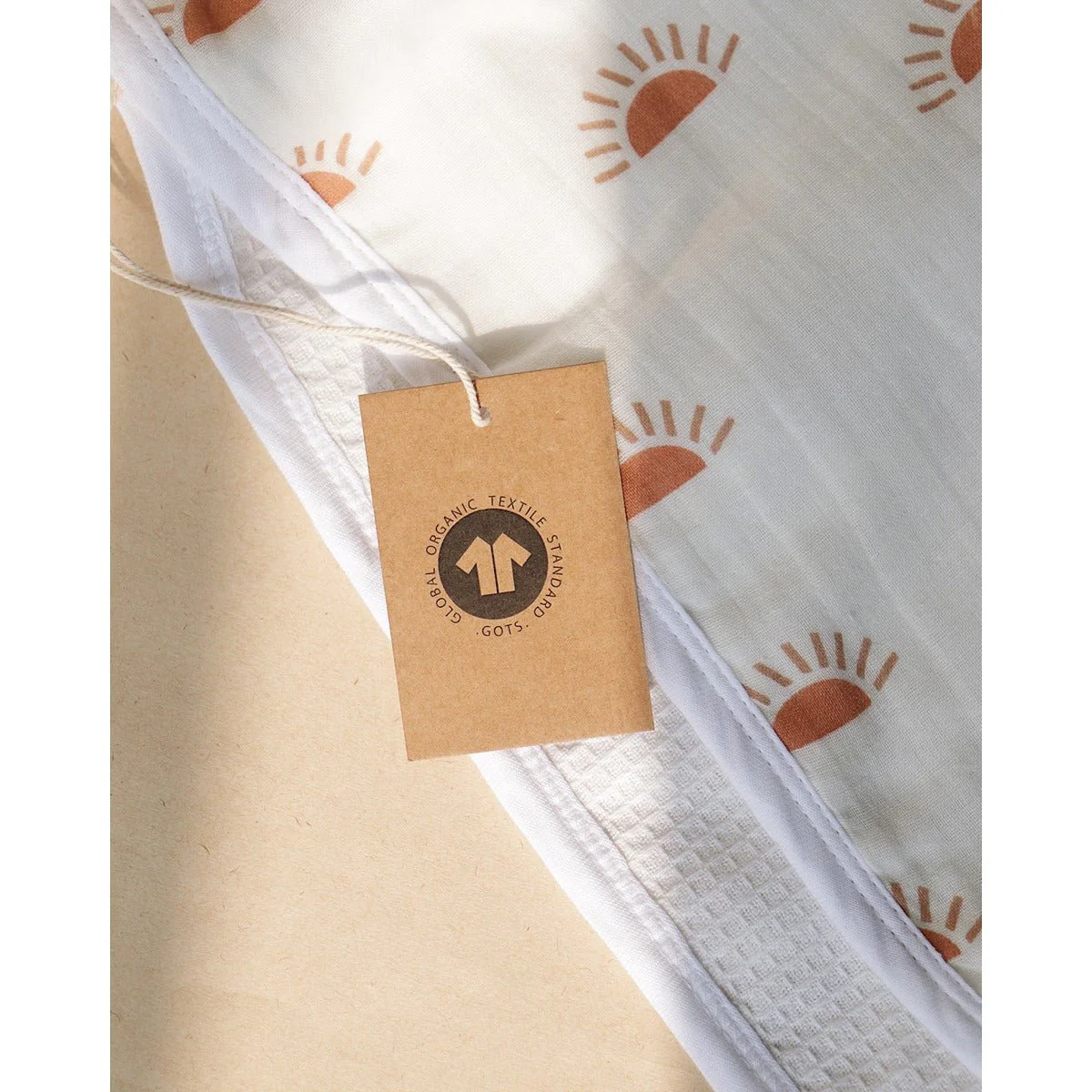 Sunburst Poncho Style Baby Bath Towel – Organic Cotton - Image 3